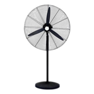 Ventilador Industrial De Pie 30 Pulgada 3 Velocidades Metal Estructura Negro