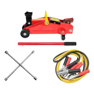 Gato Carro Univ. 2t. C/cable Bateria..c/llave Rueda Kit