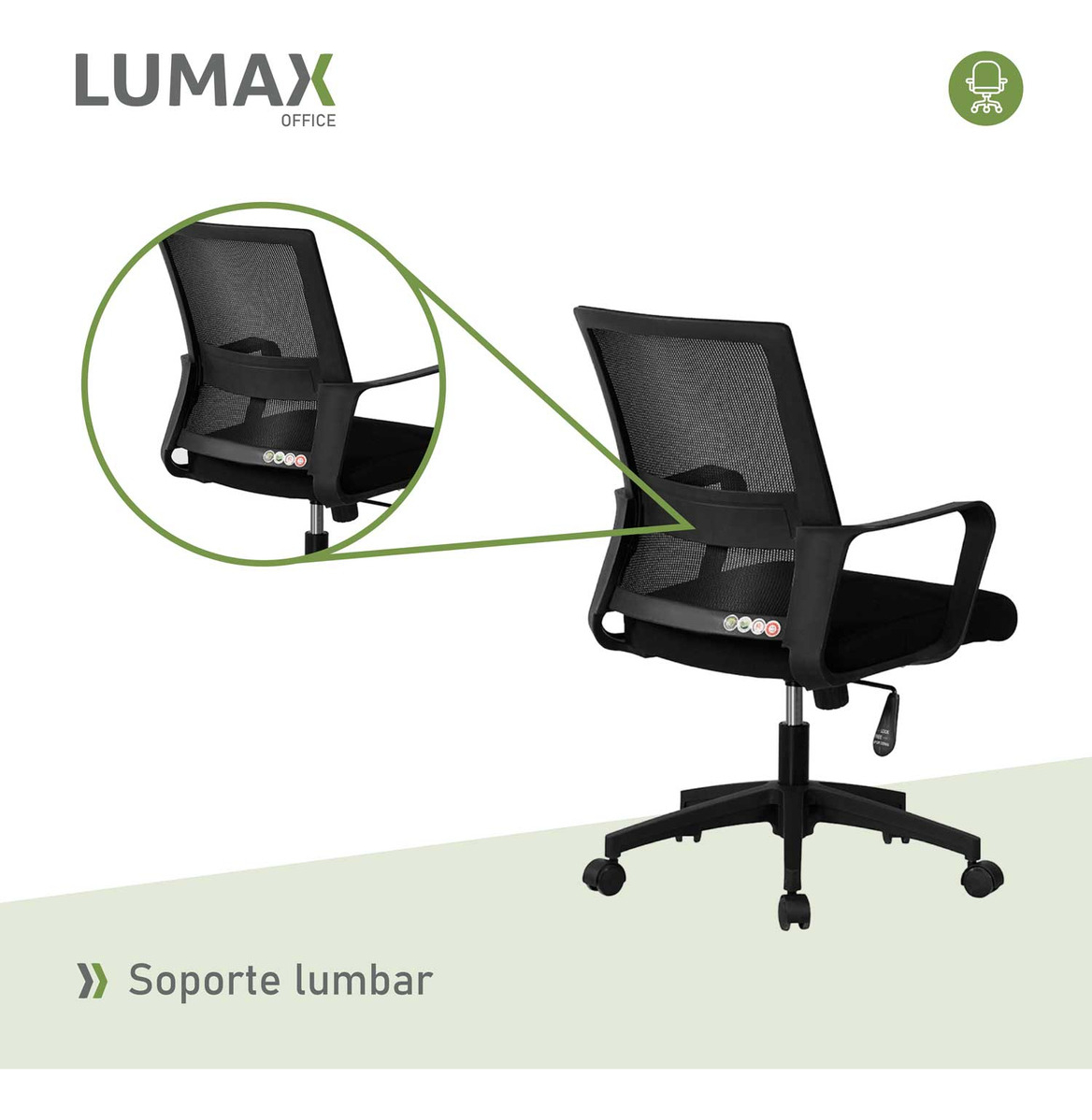 Silla De Escritorio Oficina Ryan Negro - Imagen 6