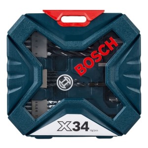 Set Bosch 34 Piezas Atornillar Y Taladrar Puntas Mechas