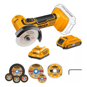 Mini Amoladora Multifuncion 3'' Ingco Color Amarillo