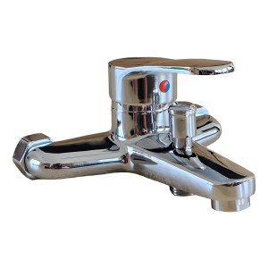 Monocomando Cromado Wico Rimontti Ducha Bañera Con Ducha De Mano Plateado