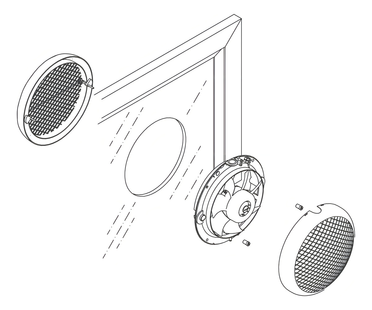 Extractor Cocina Soler & Palau Hmc-225 Blanco Pvc 28w Salida Helicoidal - Imagen 5