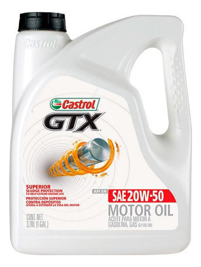 Aceite Mineral Gtx Castrol 20w50 3.71 Galon - Imagen 3