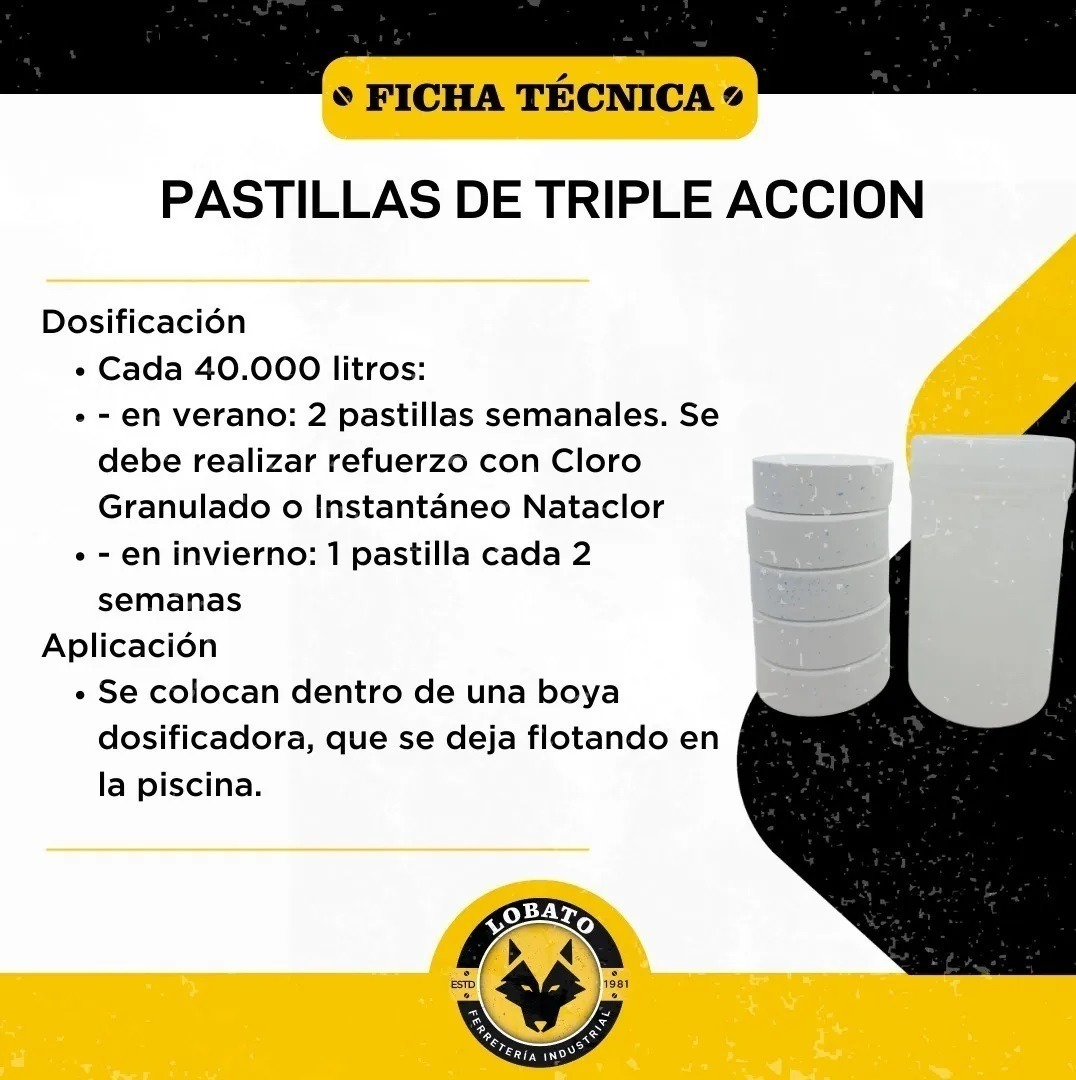 Pastillas Cloro Multiacción Tecsys 5kg Piletas Residenciales - Imagen 4