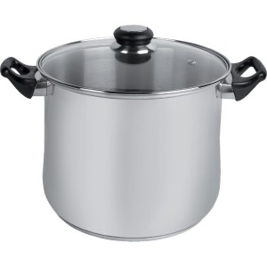 Olla Acero Inoxidable Cuori Giulia 26cm 10l Apta Todo Tipo De Fuego Plateado