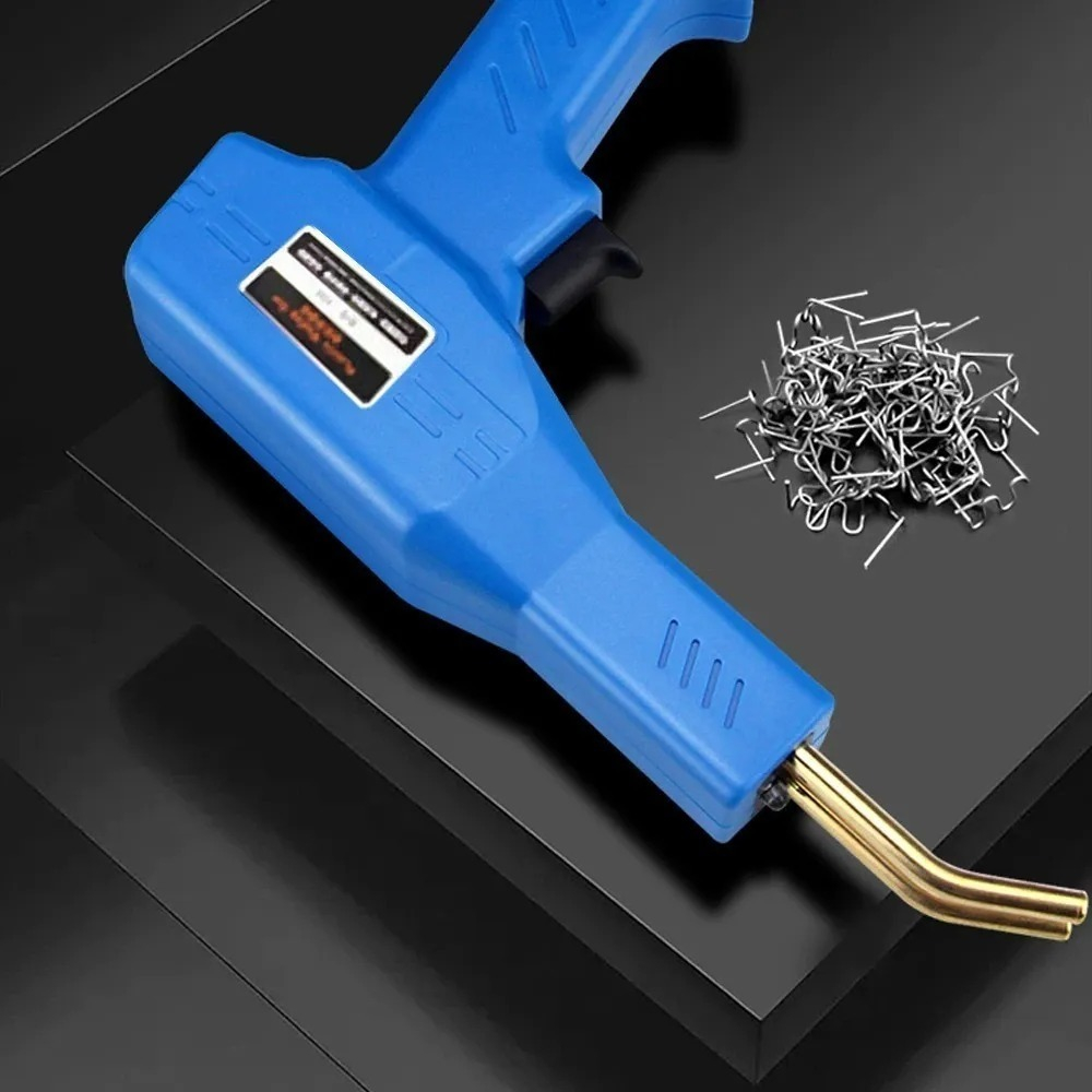 Máquina Pistola De Soldar Grapadora De Plástico Caliente Color Azul - Imagen 2