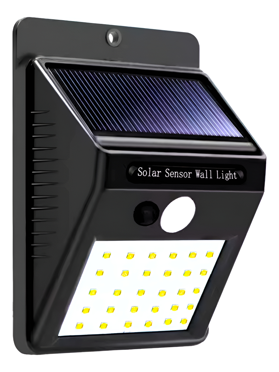 Foco Led Solar 20 Led Luz Fija Exterior 4w Luz Blanco Frío