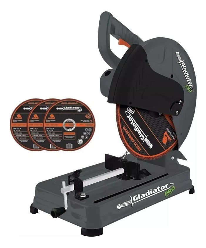 Cortadora Sensitiva 14 2500w C/3 Discos Gladiator Pro - Tyt