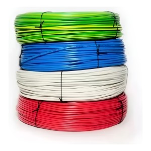 Cable 1mm 10 Metros Rojo Azul Tierra - Tyt