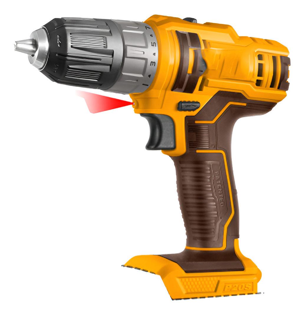 Taladro Atornillador Ingco 10mm S/bateria Cdli200515 Color Amarillo Frecuencia 60 Hz