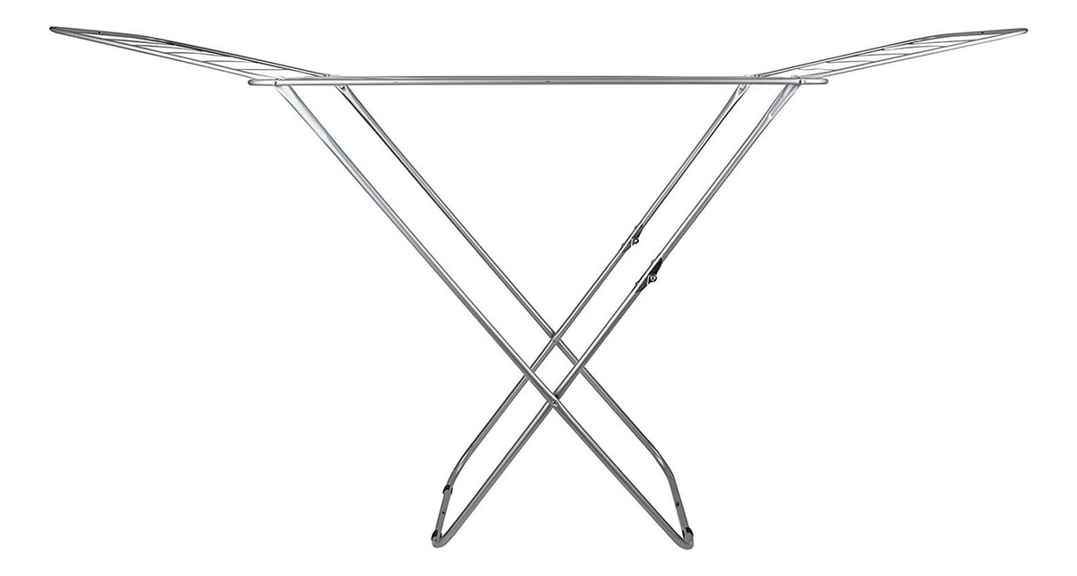 Tender Tendedero Plegable Extensible Con Alas Para Ropa 16 Varillas Gris - Imagen 2