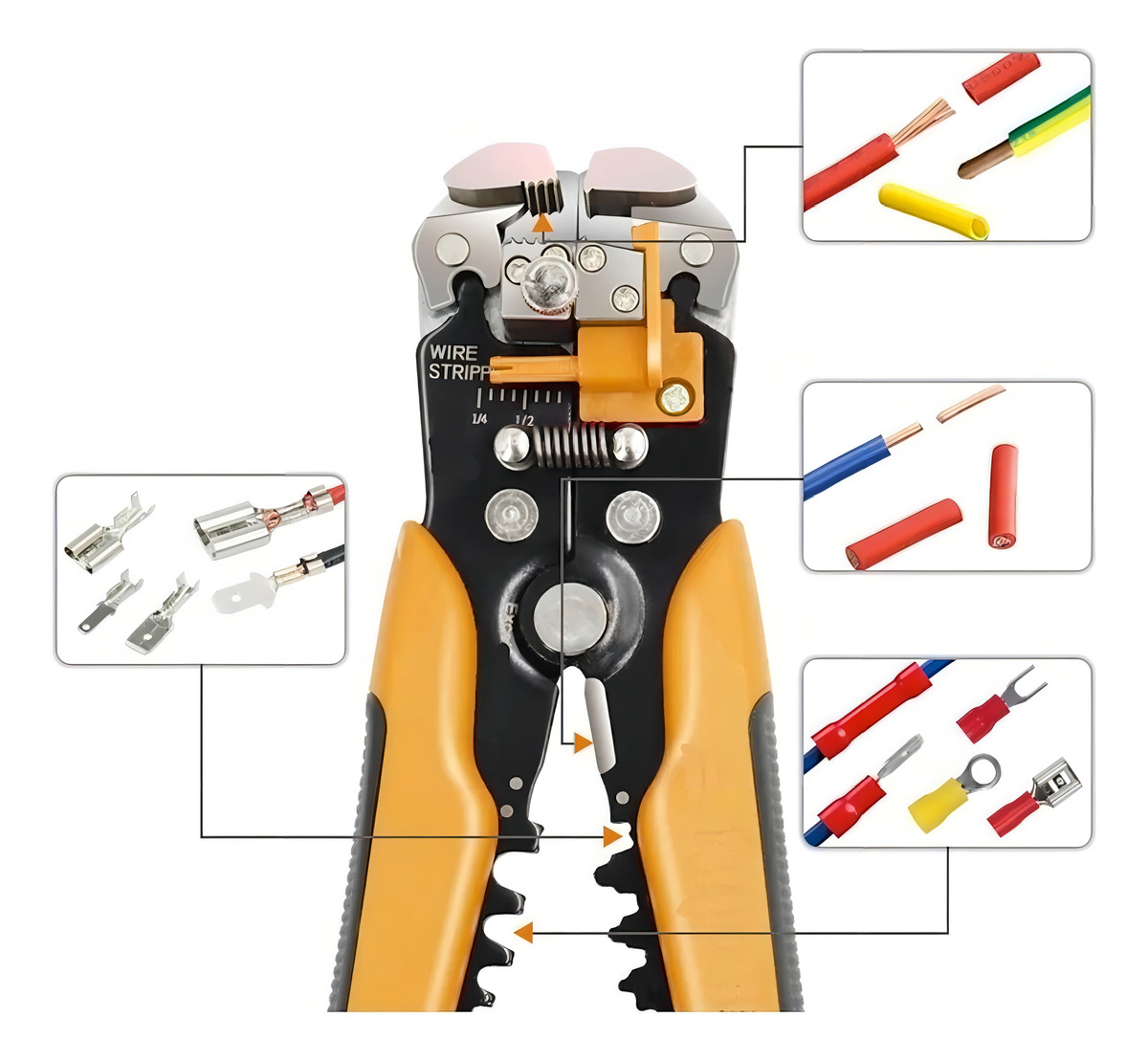 Pinza Pela Cable Pro Automatica Ingco - Tyt - Imagen 12