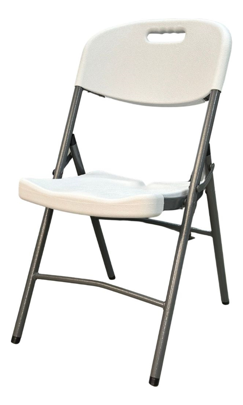 Silla Plegable Shorbull Plástico Blanca Resistente Reforzada Color Blanco Silla Plegable Blanca - Imagen 2