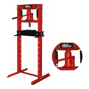 Prensa Hidraulica 20 Ton High Power Kithpr20c-t Color Rojo