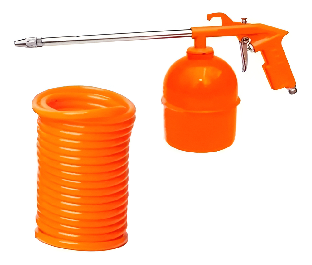 Juego Compresor Lüsqtoff Para Pintar - Kit 5 Piezas Color Negro Naranja - Imagen 2