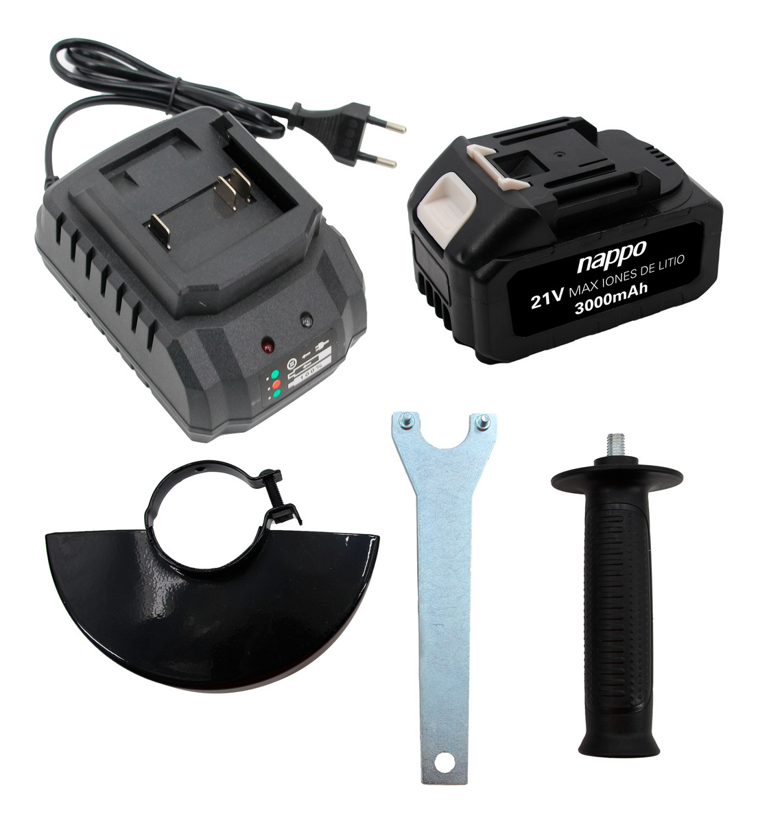 Amoladora Angular Inalámbrica Nappo 7000rpm + Maletín - Imagen 3
