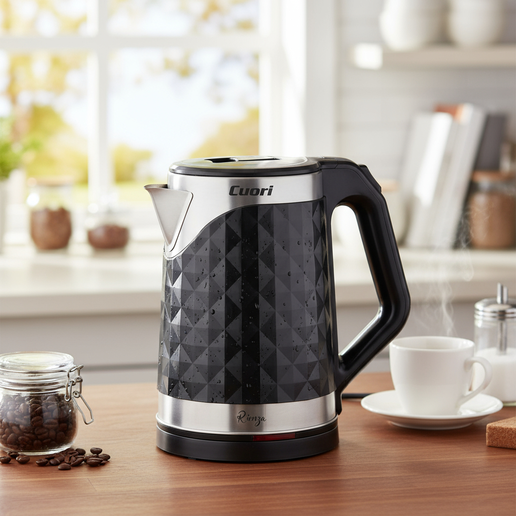 Pava Eléctrica Cuori Rienza 2 L Negra Corte Automático 1500w - Imagen 2