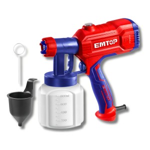 Pistola Para Pintar 450w 800ml Emtop Color Rojo