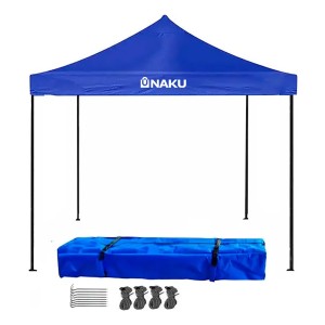 Gazebo Plegable 3x3 Impermeable Naku Azul De Alta Calidad