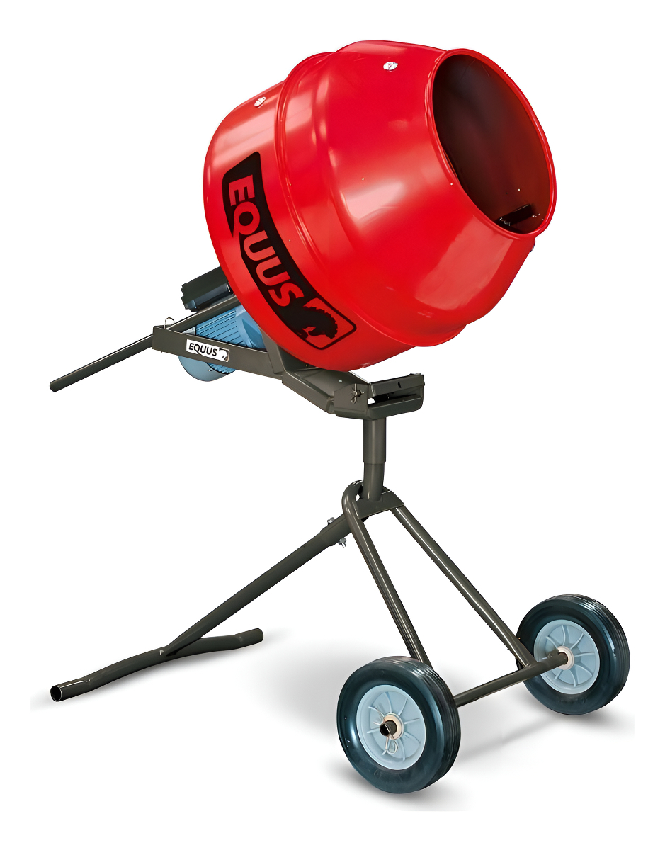 Hormigonera Portatil Vertical 140l Equus Mx140 Color Rojo