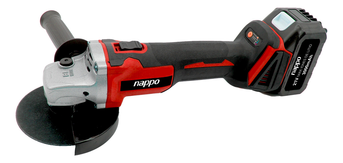 Amoladora Angular Inalámbrica Nappo 7000rpm + Maletín