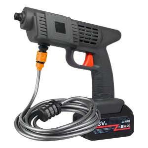 Hidrolavadora Portatil De Alta Presion A Bateria Dimm Color Negro