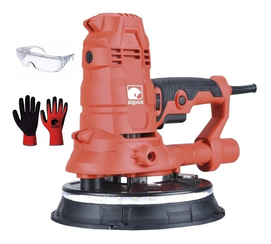 Lijadora Orbital Mango Corto Equus Con Aspiradora 710w 180mm