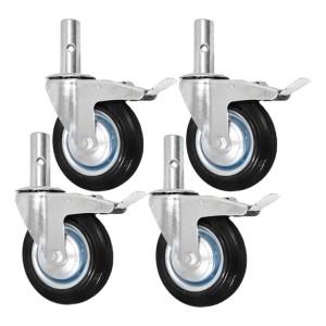 Ruedas Giratoria Con Freno Para Andamios, Hasta 400 Kilos 4u