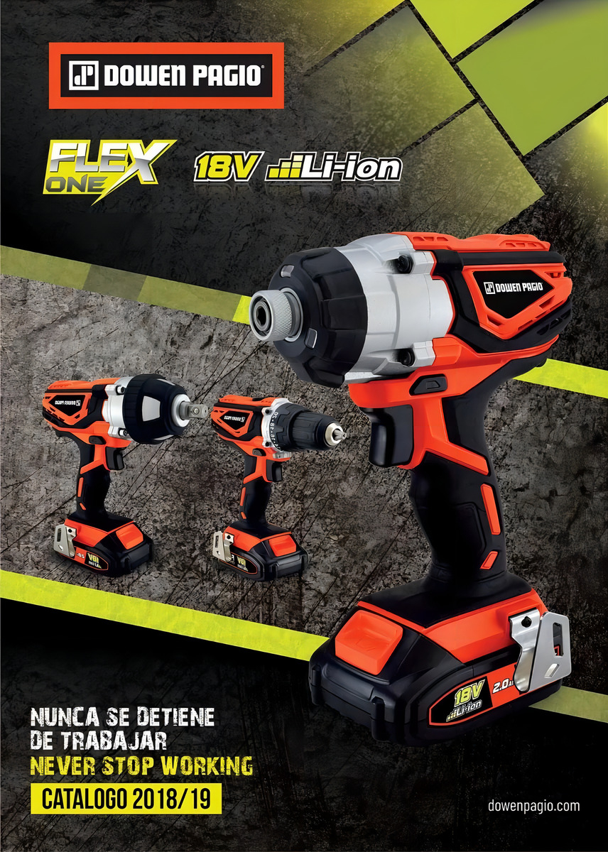 Taladro Atornillador Inalambrico 18v Dowen Pagio Bateria One Color Naranja Frecuencia 50 Hz - Imagen 3