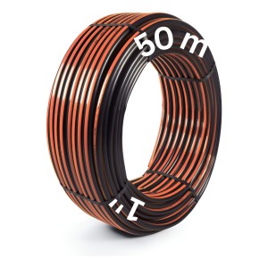 Caño Plastiducto Manguesur 50m 1'' Pared 2mm Riego Jardines Negro