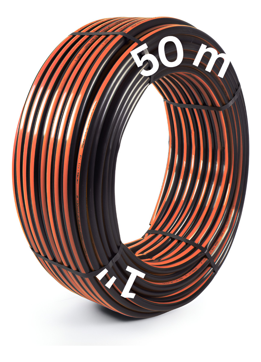 Caño Plastiducto Manguesur 50m 1'' Pared 2mm Riego Jardines Negro