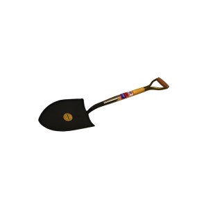 Pala Tipo Corazón Gherardi Mango Madera 1.03 M Jardinería Construcción Negro