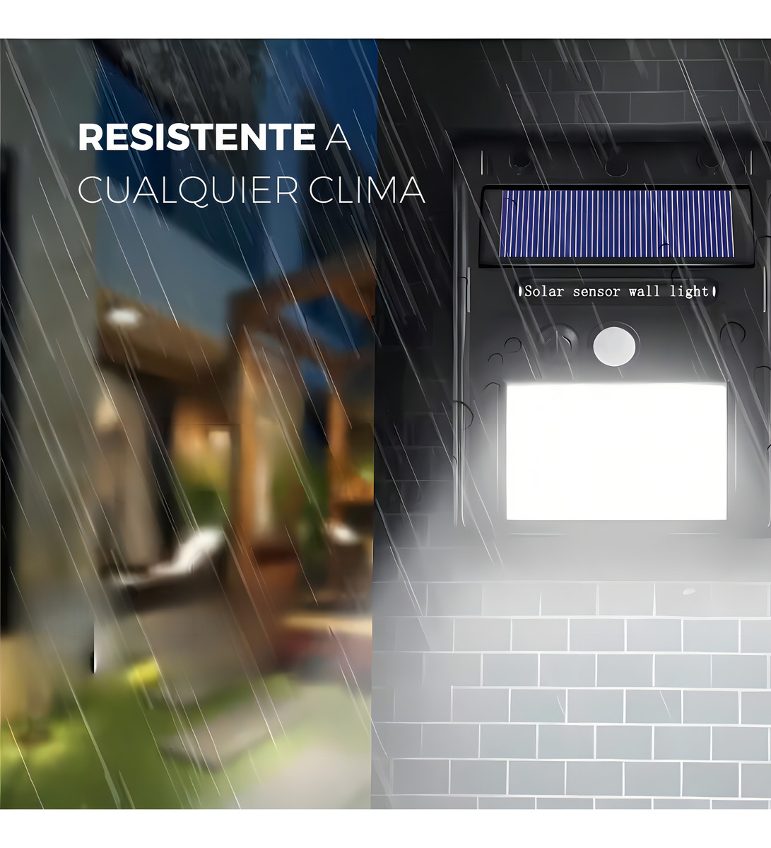 Pack X10 Focos Solares Led Exterior Con Sensor Luz Fria Estructura Negro - Imagen 8