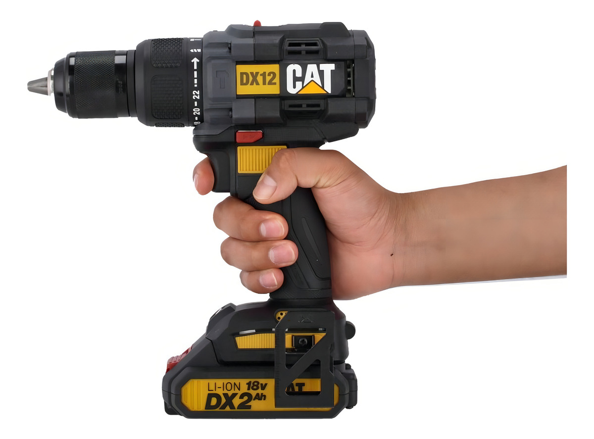 Taladro Inalambrico Atornillador Percutor Cat Dx12 Color Negro - Imagen 8