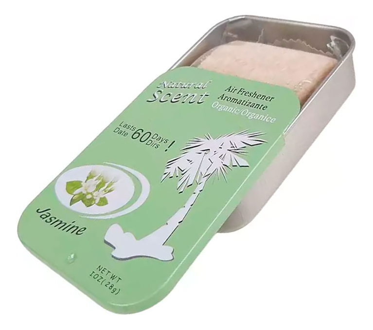 Perfumador Auto Camioneta Vehiculo Lata Rectangular Verde Claro Fresco - Imagen 2