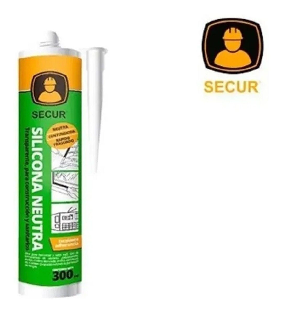 Silicona Transparente O Blanca Neutra X 24 Uni Secur - Tyt