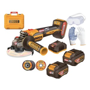 Amoladora 42v 1080w + 2 Baterías Y Acces Ingco Cagli410811