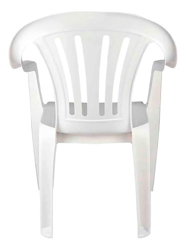 Mesa Cuadrada De 82 Cm Y 4 Sillones De Plástico De Hasta 140 Kg - Imagen 4