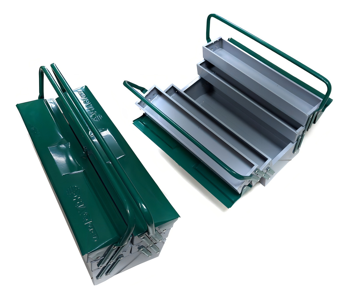 Caja Herramientas Huaqi Metal 5 Compartimentos Gris Sin Ruedas - Imagen 2