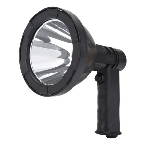 Linterna Táctica Recargable Eagleye 10w Led 300m Negra A Prueba De Agua Blanco Negro