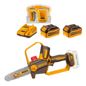 Motosierra Bateria P20s Set X 2 Bateria 20v 4amp Ingco