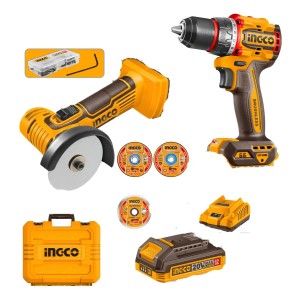 Mini Amoladora 3 + Taladro Atornillador Ingco Ckli20766