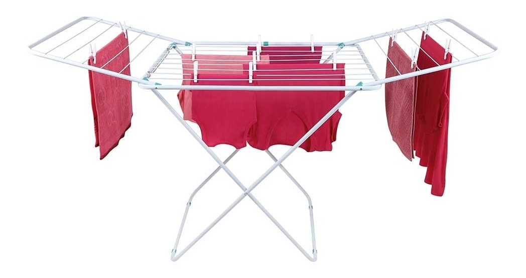 Tendedero De Suelo Big Giant Maxi, 174 Cm, Acero Blanco, Mor