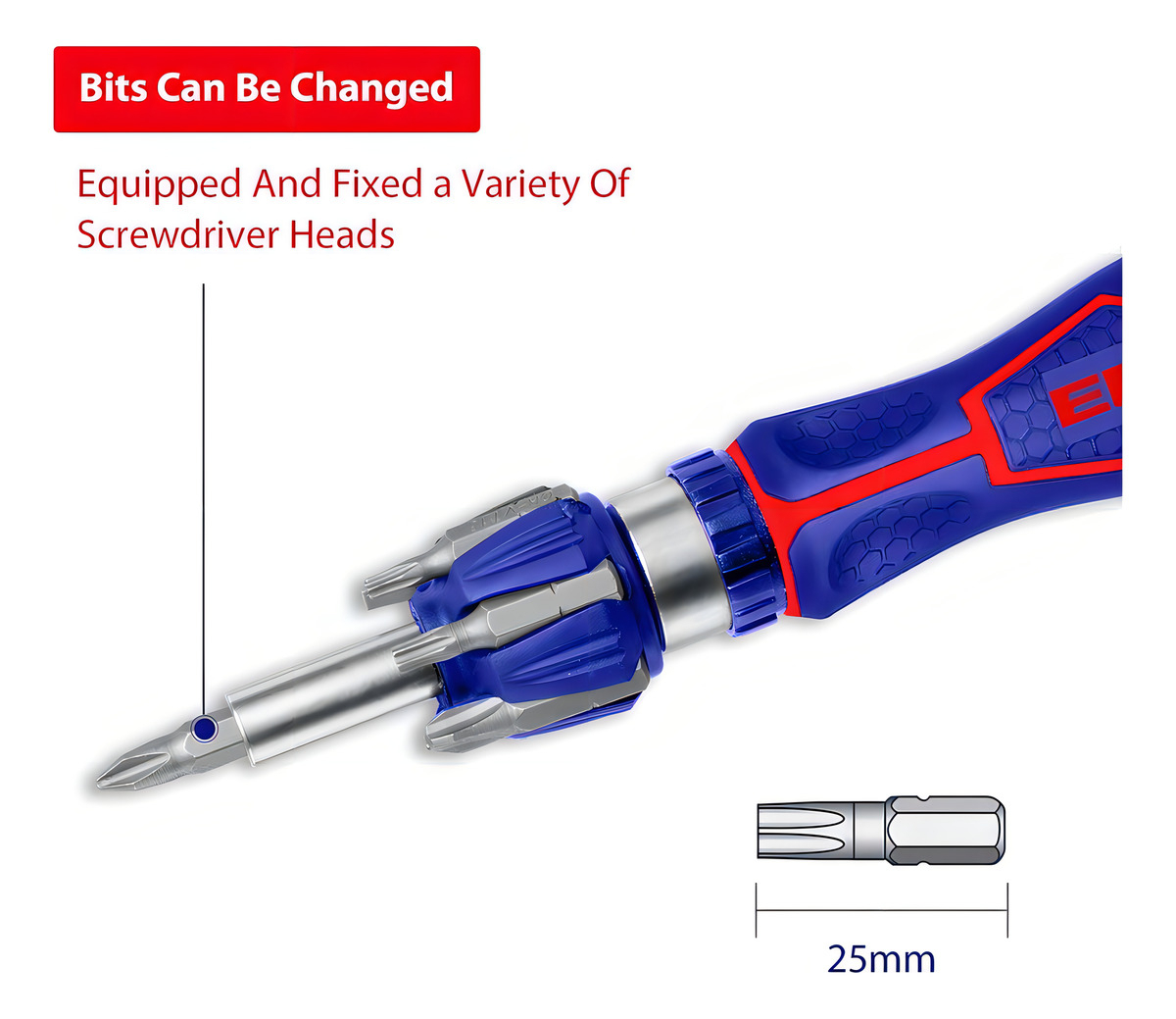 Destornillador Cricket 8 Piezas Emtop - Imagen 4