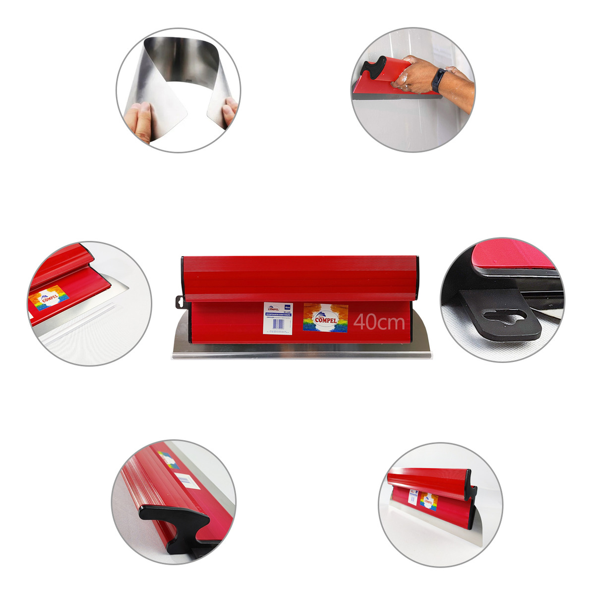 Masa Flexible De Acero Inoxidable Berox De 40 Cm