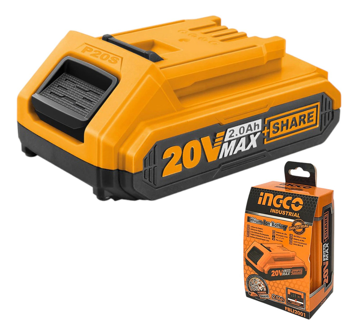 Rotomartillo Ingco Industrial 2 Bat. Y Carg Crhli202287 Color Amarillo Frecuencia 50/60hz - Imagen 4