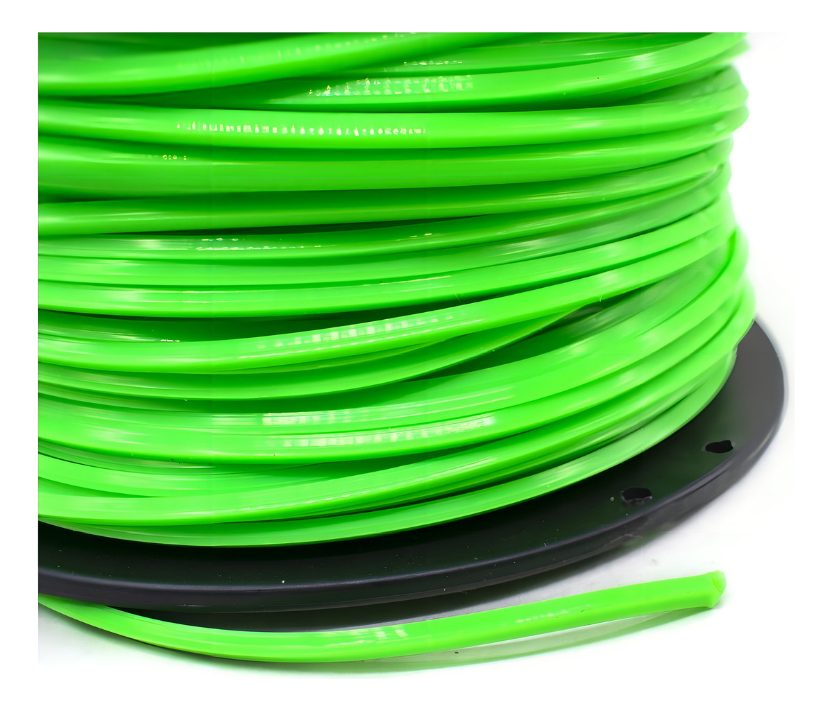 Tanza Bordeadora Cuadrada 3mm 100m Uruguay Color Verde Lima - Imagen 3