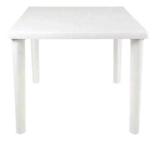Mesa Cuadrada De 82 Cm Y 4 Sillones De Plástico De Hasta 140 Kg - Imagen 2