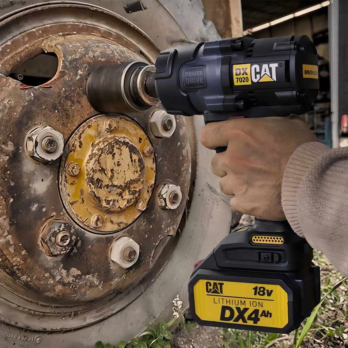 Llave Impacto Cat Dx7020 700nm 1/2 Color Negro Frecuencia 50 - Imagen 3